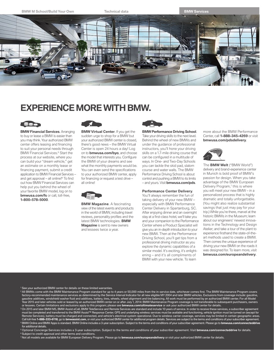 2015 BMW M5 Brochure Page 4